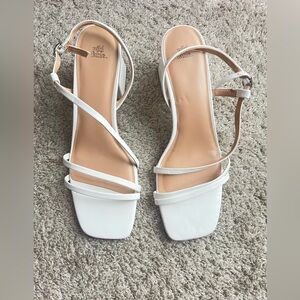Wild Fable White Strappy Heels. Size 11